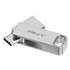 DUO LINK unidad flash USB 128 GB USB Type-A / USB Type-C 3.2 Gen 1 (3.1 Gen 1) Acero inoxidable
