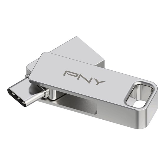 DUO LINK unidad flash USB 64 GB USB Type-A / USB Type-C 3.2 Gen 1 (3.1 Gen 1) Acero inoxidable
