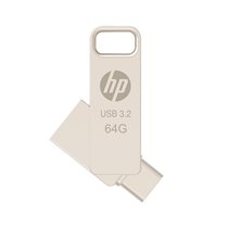 HP x206C unidad flash USB 64 GB USB Type-A / USB Type-C 3.2 Gen 1 (3.1 Gen 1) Plata