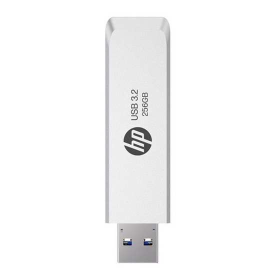 HPFD819W-A-256 unidad flash USB 256 GB USB tipo A 3.2 Gen 2 (3.1 Gen 2) Plata