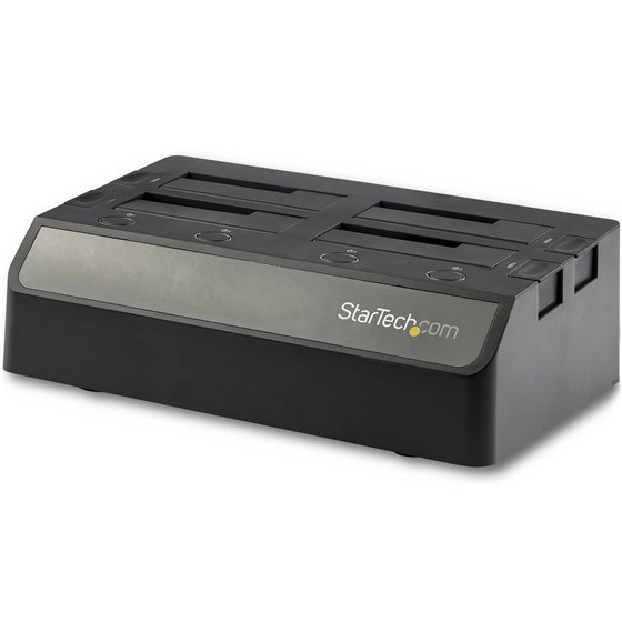 Base de Acoplamiento USB de 4 Bahías SATA - USB de 10gbps - Docking Station USB de Discos Duros o SSD SATA III de 2.5/3.5" - de 