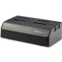 Base de Acoplamiento USB de 4 Bahías SATA - USB de 10gbps - Docking Station USB de Discos Duros o SSD SATA III de 2.5/3.5" - de 