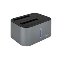 TQDS-805G base de conexión para disco duro USB 3.2 Gen 1 (3.1 Gen 1) Type-B Aluminio