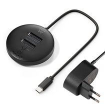 EW7078 base de conexión para disco duro USB 3.2 Gen 1 (3.1 Gen 1) Type-C Negro