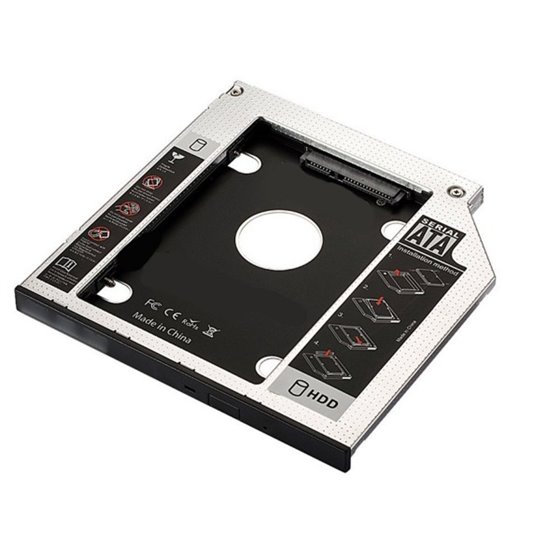 EW7003 Acrilonitrilo butadieno estireno (ABS), Aluminio Negro, Blanco funda para disco duro externo