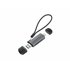 BIAN05G lector de tarjeta USB 3.2 Gen 1 (3.1 Gen 1) Type-A/Type-C Gris
