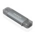 Lector de Tarjetas SD, Micro SD, MMC, RS-MMC, MMC Micro, USB-A y USB-C, Gris