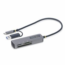 Lector USB 3.0 de Tarjetas de Memoria Flash SD CompactFlash y microSD - Grabador USB-C de Tarjetas de Memoria - Lector USB Tipo 