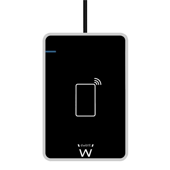 EW1053 lector de tarjeta magnética Negro USB