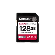 128GB Canvas React Plus SDXC UHS-II 280R/100W U3 V60 for Full HD/4K