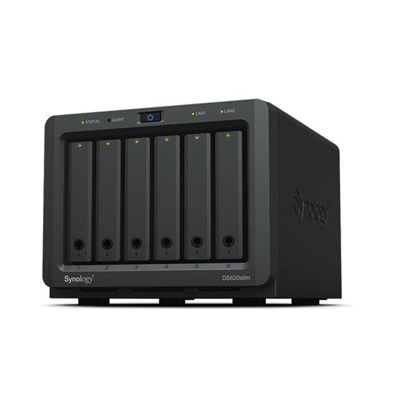 DiskStation DS620SLIM servidor de almacenamiento NAS Escritorio Intel® Celeron® J3355 2 GB DDR3L 0 TB DiskStation Manager Negro