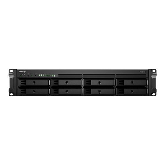 RackStation RS1221RP+ servidor de almacenamiento NAS Bastidor (2U) Ryzen Embedded V1500B 4 GB DDR4 0 TB DiskStation Manager Negr