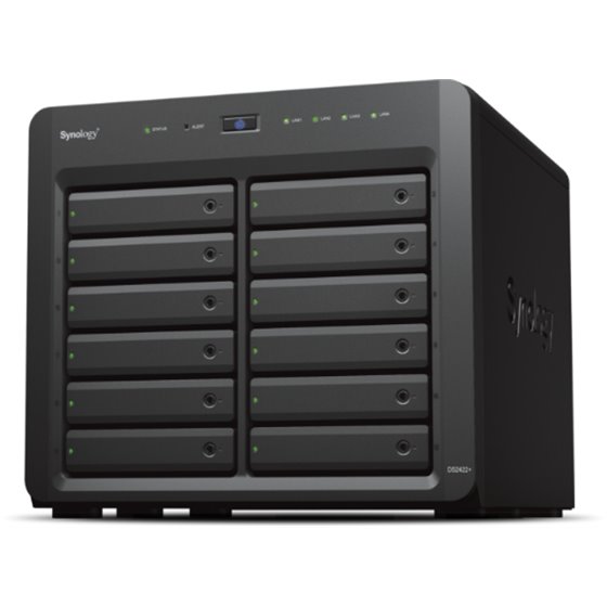 DiskStation DS2422+ servidor de almacenamiento NAS Torre Ryzen Embedded V1500B 4 GB DDR4 0 TB DiskStation Manager Negro