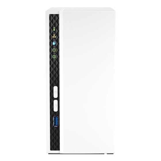 TS-233 servidor de almacenamiento NAS Torre ARM Cortex-A55 2 GB 0 TB QNAP QTS Blanco