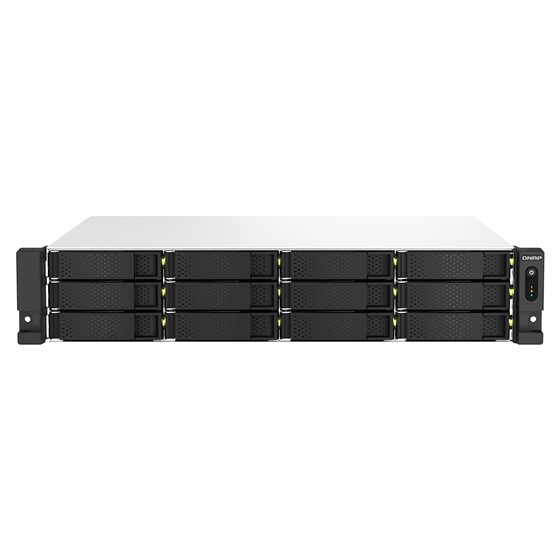 TS-1264U-RP NAS Bastidor (2U) Intel® Celeron® 8 GB DDR4 0 TB QNAP QTS Aluminio, Negro
