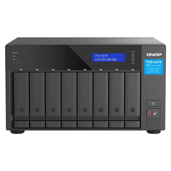 TVS-H874T-I7-32G servidor de almacenamiento NAS Torre Intel® Core™ i7 32 GB DDR4 0 TB QNAP QTS Negro