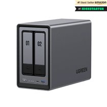 NASync DXP2800 NAS System 2-Bay Compacto Intel® N N100 8 GB DDR5 0 TB UGOS Pro Negro