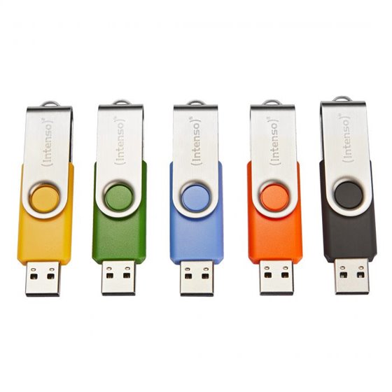 Basic Line unidad flash USB 8 GB USB tipo A 2.0 Negro, Azul, Verde, Naranja, Amarillo