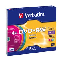DVD+RW Colours 4,7 GB 5 pieza(s)