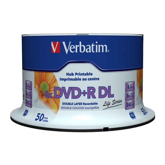 97693 DVD en blanco 8,5 GB DVD+R DL 50 pieza(s)