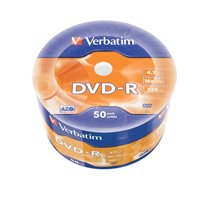 DVD-R Matt Silver en Wrap Spindle (bobina envuelta) de 50 unidades