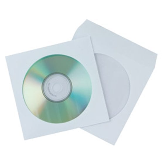 KF02206 estuche para medios de almacenamiento Paper case Transparente, Blanco