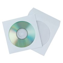 KF02206 estuche para medios de almacenamiento Paper case Transparente, Blanco