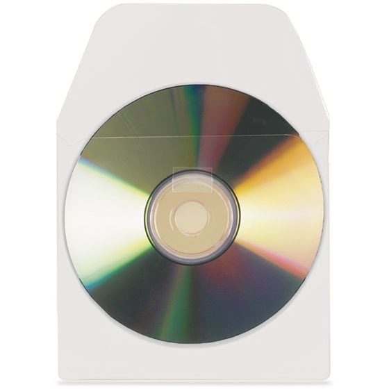 6832-100 funda para discos ópticos 100 discos Transparente