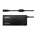 ASLC-90WAUTO-BK adaptador e inversor de corriente Interior 90 W Negro