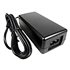 P1080383-704 adaptador e inversor de corriente Interior 60 W Negro