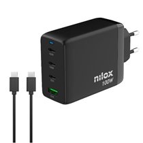 CARGADOR UNIVERSAL GAN 100W 4 PUERT