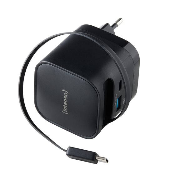 7806520 adaptador e inversor de corriente Interior 65 W Negro