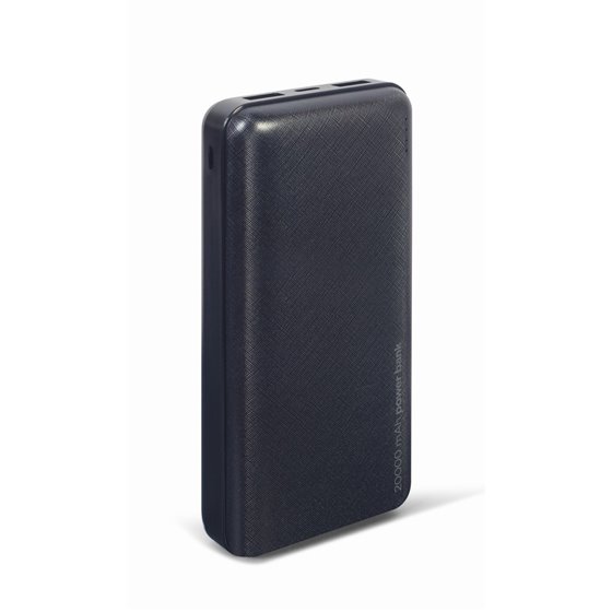 PB20-02 batería externa Polímero de litio 20000 mAh Negro