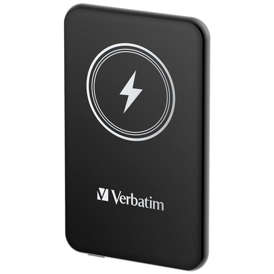 Charge 'n' Go Polímero de litio 5000 mAh Cargador inalámbrico Negro