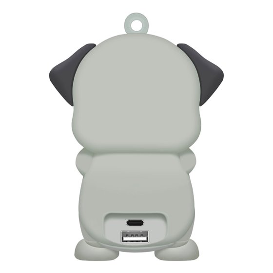 PBDOG batería externa Polímero de litio 2600 mAh Gris