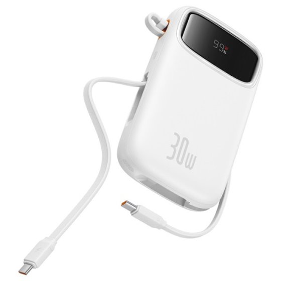 QPow2 Polímero de litio 10000 mAh Blanco
