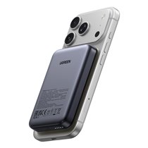 25919 batería externa Polímero de litio 10000 mAh Cargador inalámbrico Gris