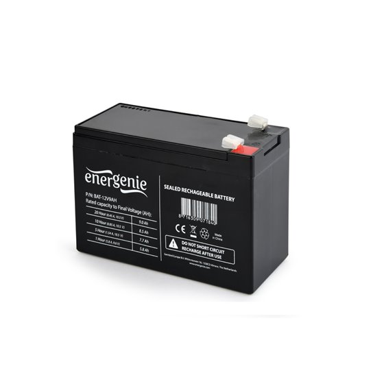 12V, 9 Ah Sealed Lead Acid (VRLA)