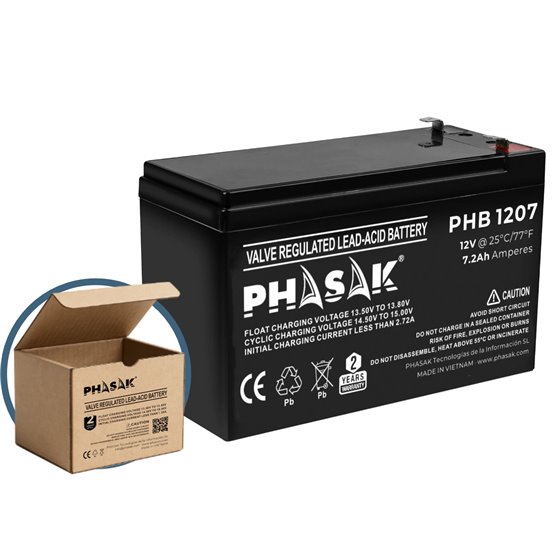 Batería 12V 7Ah - PHB 1207