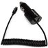 Cargador USB de 2 Puertos para Coche con Cable Micro USB y puerto USB - Negro