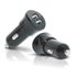 Car Charger 2 USB Universal Negro Encendedor de cigarrillos Auto