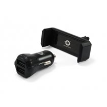 CUSBCAR2AKIT cargador de dispositivo móvil Negro Auto