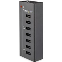 Estación de Carga USB de 7 Puertos Autónoma - 5x Puertos de 1A y 2x Puertos de 2A - Base de Carga USB