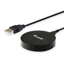 245500 cargador de dispositivo móvil Smartphone Negro USB Cargador inalámbrico Carga rápida Interior
