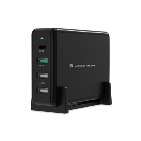 OZUL01B cargador de dispositivo móvil Universal Negro Corriente alterna Carga rápida Interior