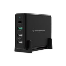 OZUL01B cargador de dispositivo móvil Universal Negro Corriente alterna Carga rápida Interior