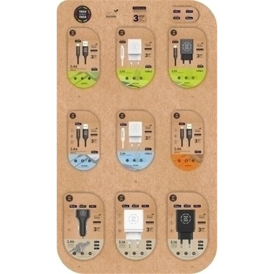 CARGADOR TECHONETECH SURTIDO EXP.27 - Color no elegible