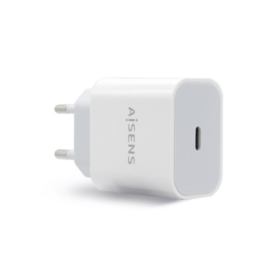 Cargador USB-C P?3.0 1 Puerto 1x USB-C 20 W, Blanco