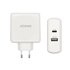 Cargador 57 W, 1x USB-C PD3.0 45 W, 1x USB-A 5 V / 2.4 A 12 W, Blanco