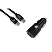 SUBCHG-5CPD11 cargador de dispositivo móvil Smartphone Negro Encendedor de cigarrillos, USB Carga rápida Auto